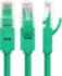 Greenconnect Патч-корд прямой 0.15m, UTP кат.5e, зеленый, позолоченные контакты, 24 AWG, литой, GCR-LNC05-0.15m, ethernet high speed 1 Гбит/с, RJ45, T568B Greenconnect RJ45(m) - RJ45(m) Cat. 5e U/UTP PVC 0.15м зелёный