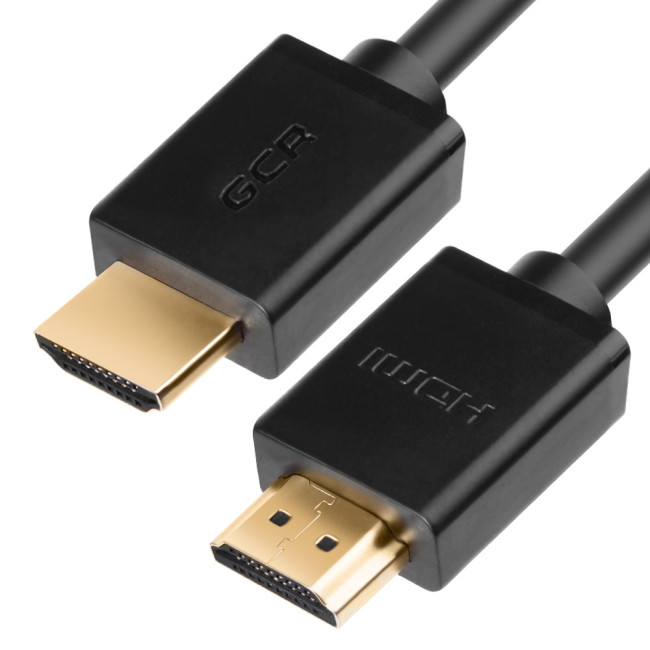 Greenconnect Кабель 3.0m HDMI версия 1.4, черный, OD7.3mm, 30/30 AWG, позолоченные контакты, Ethernet 10.2 Гбит/с, 3D, 4K, GCR-HM410-3.0m, экран Greenconnect HDMI (m) - HDMI (m) 3м