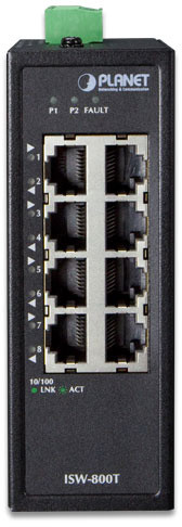 ISW-800T коммутатор для монтажа в DIN рейку Коммутатор PLANET ISW-800T