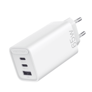 Сетевое зарядное устройство Vention на 3 порта 65W USB (C+C+A) 2.4A Белый Vention FEDW0-EU Сетевое зарядное устройство Vention на 3 порта 65W USB (C+C+A) 2.4A Белый Vention FEDW0-EU