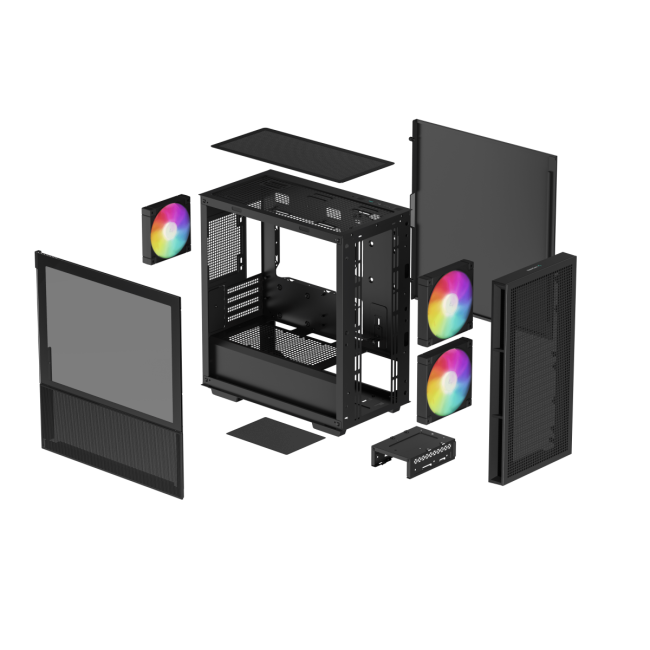 Корпус ПК без блока питания Deepcool R-CH360-BKNAM1-G-1