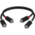 GCR Кабель 1.0m аудио 2 х RCA / 2 х RCA , черный, GCR-54123 Greenconnect GCR-54123, 1 м
