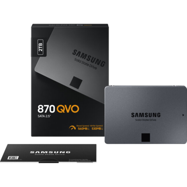Твердотельные накопители Samsung 870 QVO 2000GB (MZ-77Q2T0BW) Твердотельные накопители Samsung 870 QVO 2000GB (MZ-77Q2T0BW)