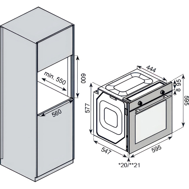 Встраиваемый духовой шкаф KUPPERSBERG KUPPERSBERG SR 610 C Bronze