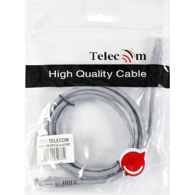 Патчкорд литой Telecom  FTP кат.5e 1,5m VCOM NA102-FTP-C5E-1.5M Патчкорд литой Telecom  FTP кат.5e 1,5m VCOM NA102-FTP-C5E-1.5M