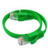 GCR Патч-корд PROF плоский прямой 1.5m, UTP медь кат.6, зеленый, 30 AWG, ethernet high speed 10 Гбит/с, RJ45, T568B, GCR-52837 Greenconnect RJ45(m) - RJ45(m) Cat. 7 U/UTP PVC 1.5м