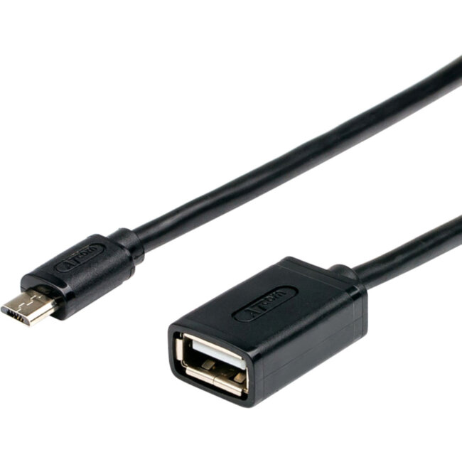 Кабель 0.1 m USB(Af) <=> microUSB OTG ATcom AT3792