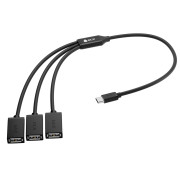 GCR Переходник USB Hub Type-C гибкий 1.2m разветвитель на 3 USB порта, СМ / 3 х AF, черный, GCR-55311 Greenconnect GCR-55311 GCR Переходник USB Hub Type-C гибкий 1.2m разветвитель на 3 USB порта, СМ / 3 х AF, черный, GCR-55311 Greenconnect GCR-55311