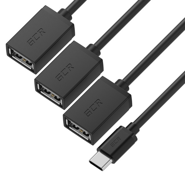 GCR Переходник USB Hub Type-C гибкий 1.2m разветвитель на 3 USB порта, СМ / 3 х AF, черный, GCR-55311 Greenconnect GCR-55311 GCR Переходник USB Hub Type-C гибкий 1.2m разветвитель на 3 USB порта, СМ / 3 х AF, черный, GCR-55311 Greenconnect GCR-55311