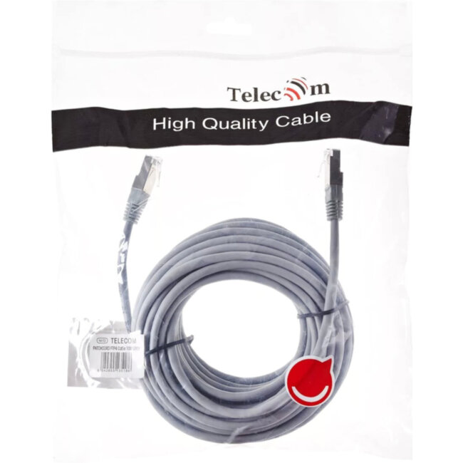 Патчкорд литой Telecom  FTP кат.5e 10m VCOM NA102-FTP-C5E-10M