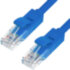 Greenconnect Патч-корд прямой 1.5m, UTP кат.5e, синий, позолоченные контакты, 24 AWG, литой, GCR-LNC01-1.5m, ethernet high speed 1 Гбит/с, RJ45, T568B Greenconnect RJ45(m) - RJ45(m) Cat. 5e U/UTP PVC 1.5м синий