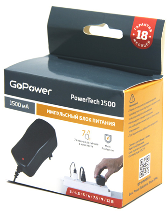 Блок питания GoPower PowerTech 1500 универсальн. импульсный (1/50) Блок питания GoPower PowerTech 1500 Блок питания GoPower PowerTech 1500 универсальн. импульсный (1/50) Блок питания GoPower PowerTech 1500