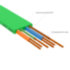 GCR Патч-корд PROF плоский прямой 10.0m, UTP медь кат.6, зеленый, 30 AWG, ethernet high speed 10 Гбит/с, RJ45, T568B, GCR-52838 Greenconnect RJ45(m) - RJ45(m) Cat. 7 U/UTP PVC 10м