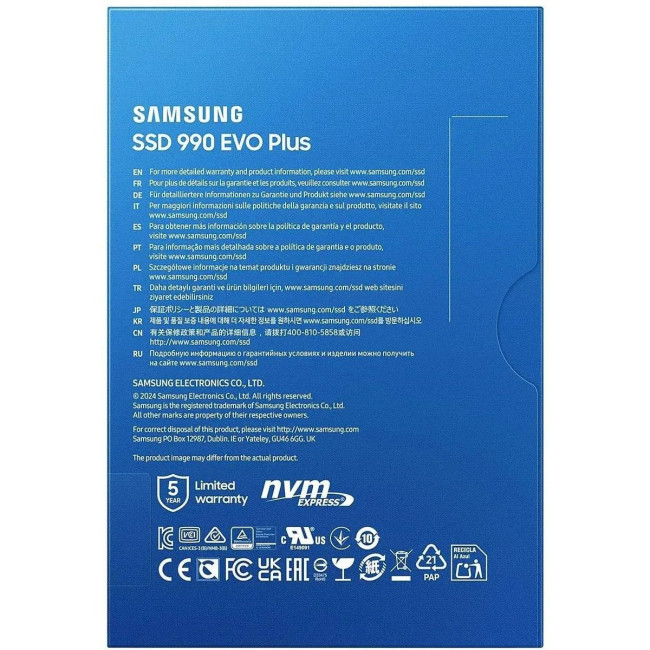 Твердотельные накопители Samsung Electronics MZ-V9S1T0BW Твердотельные накопители Samsung Electronics MZ-V9S1T0BW