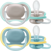 Пустышка ultra air, Бежевый/Синий без рисунка, 18 мес+, 2 шт, нейтральная Philips SCF349/01 Пустышка ultra air, Бежевый/Синий без рисунка, 18 мес+, 2 шт, нейтральная Philips SCF349/01