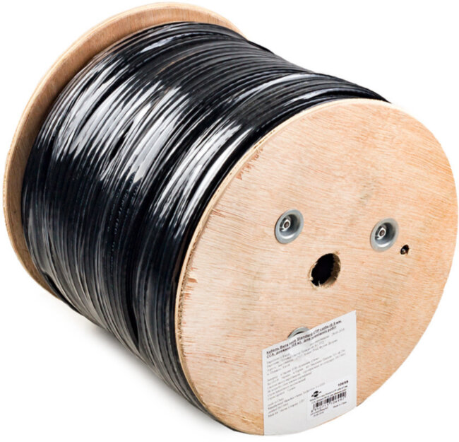 Витая пара UTP cat 5E (CCA, 0.5 mm, 305 m) внешняя прокладка ATcom AT10699