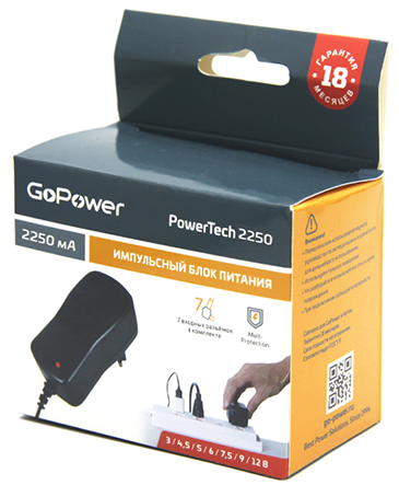 Блок питания GoPower PowerTech 2250 универсальн. импульсный (1/50) Блок питания GoPower PowerTech 2250 Блок питания GoPower PowerTech 2250 универсальн. импульсный (1/50) Блок питания GoPower PowerTech 2250
