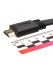 Кабель HDMI 19M/M ,плоский,ver. 2.0, 4K@60 Hz 1m VCOM <CG522F-1M> VCOM HDMI (m) - HDMI (m) 1м
