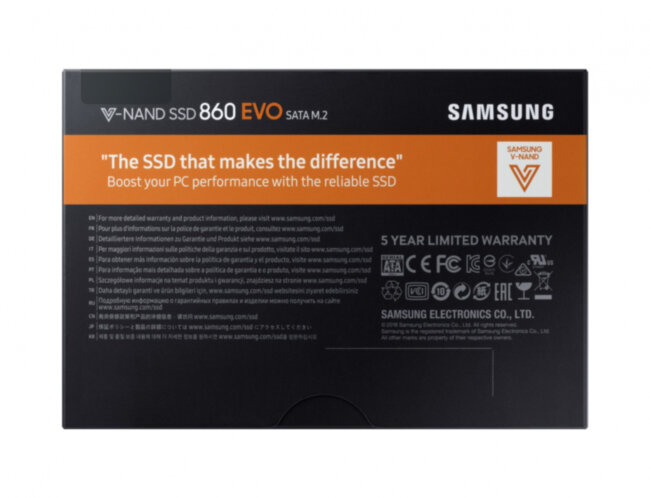 Твердотельный накопитель Samsung 860 EVO MZ-N6E1T0BW