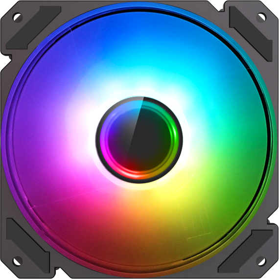 Кулер для корпуса ПК Gamemax FN-12Rainbow-C9-Infinity