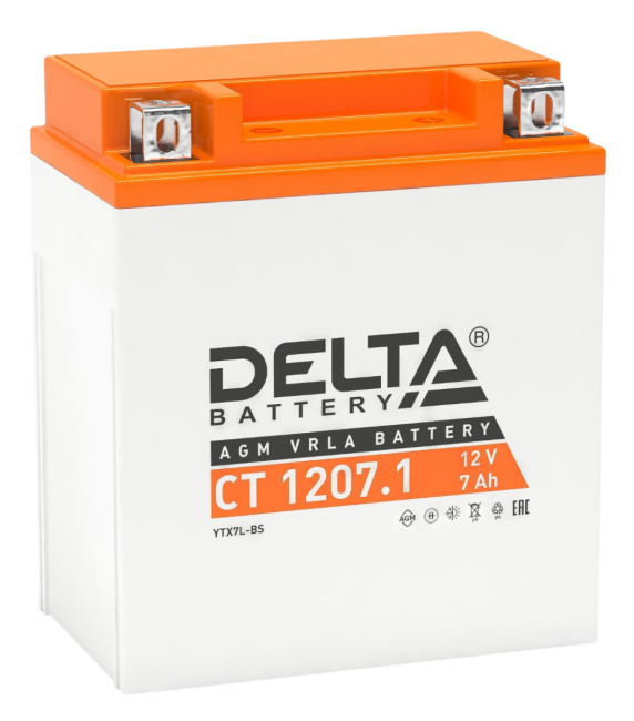 Аккумуляторная батарея для мото-техники Delta CT 1207.1
