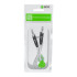GCR Кабель 0.5m аудио jack 3.5mm/jack 3.5mm белый, AL case черный, M/M, GCR-54749 Greenconnect GCR-54749