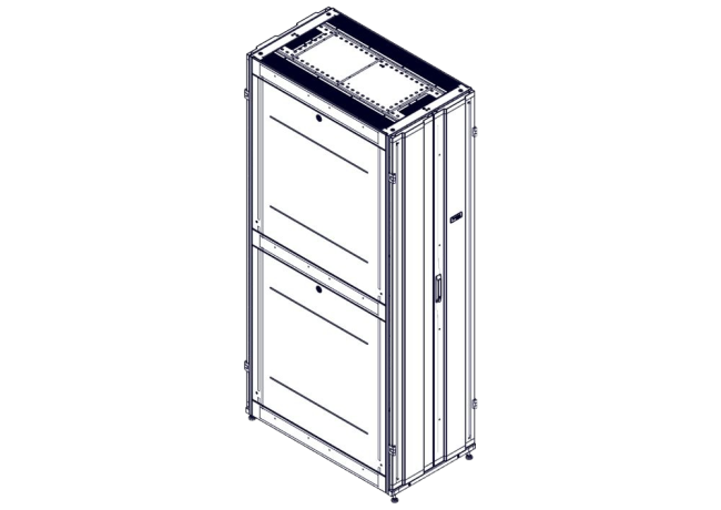 Шкаф Systeme Electric, серия Uniprom, 48U-600/1070, боковые панели 4шт, черный SYSTEME ELECTRIC UR3107