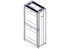 Шкаф Systeme Electric, серия Uniprom, 48U-600/1070, боковые панели 4шт, черный SYSTEME ELECTRIC UR3107