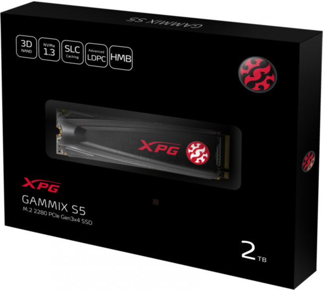 Твердотельный накопитель XPG GAMMIX S5 AGAMMIXS5-2TT-C Твердотельный накопитель XPG GAMMIX S5 AGAMMIXS5-2TT-C