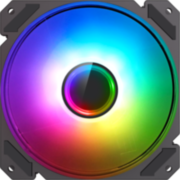 Кулер для корпуса ПК Gamemax FN-12Rainbow-C9