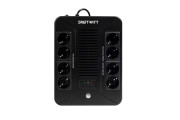 ИБП SMARTWATT UPS SAFE PRO 800, линейно-интерактивный, мощность 800/480 ВА/Вт, напольный/настенный, LED индикация, Shuko CEE7/4-8 шт. (4 шт. с резервным питанием, 4 шт.-сетевой фильтр), батарея 12В 8Ач 1шт., 205x285x94мм., 5.8кг., артикул 3703020270003 SM ИБП SMARTWATT UPS SAFE PRO 800, линейно-интерактивный, мощность 800/480 ВА/Вт, напольный/настенный, LED индикация, Shuko CEE7/4-8 шт. (4 шт. с резервным питанием, 4 шт.-сетевой фильтр), батарея 12В 8Ач 1шт., 205x285x94мм., 5.8кг., артикул 3703020270003 SM