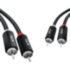 GCR Кабель 5.0m аудио 2 х RCA / 2 х RCA, черный, GCR-54131 Greenconnect GCR-54131, 5 м
