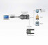 Конвертер, USB<=>RS-422/485, USB B-тип>4xDB9, Female>Male, без Б.П., (USB 2.0;с 1 шнуром A>B Male) ATEN UC485