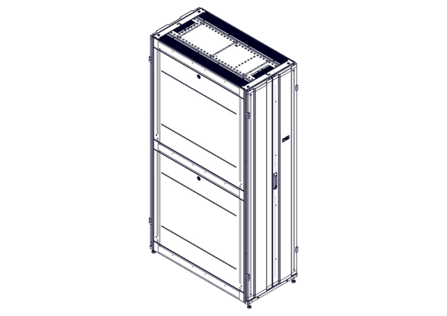Шкаф Systeme Electric, серия Uniprom, 48U-600/1200, боковые панели 4шт, черный SYSTEME ELECTRIC UR3307