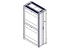 Шкаф Systeme Electric, серия Uniprom, 48U-600/1200, боковые панели 4шт, черный SYSTEME ELECTRIC UR3307