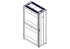 Шкаф Systeme Electric, серия Uniprom, 48U-600/1200, боковые панели 4шт, черный SYSTEME ELECTRIC UR3307