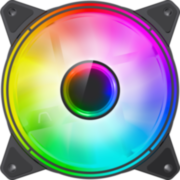 Кулер для корпуса ПК Gamemax FN-12Rainbow-Q-Infinity