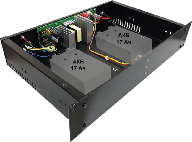 2145 SKAT -V.12DC-18 Rack источник питания 12В,18А, высота 2U 5 информ. выходов Бастион СКАТ-1200И7 RACK