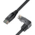 GCR Патч-корд прямой 0.5m UTP кат.5e, черный, верхний угол, литой, ethernet high speed, RJ45, T568B, GCR-53198 Greenconnect RJ45(m) - RJ45(m) Cat. 5e 0.5м чёрный