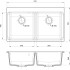 Кухонная мойка RIVELATO Rivelato AXEL X-90-2D antracite