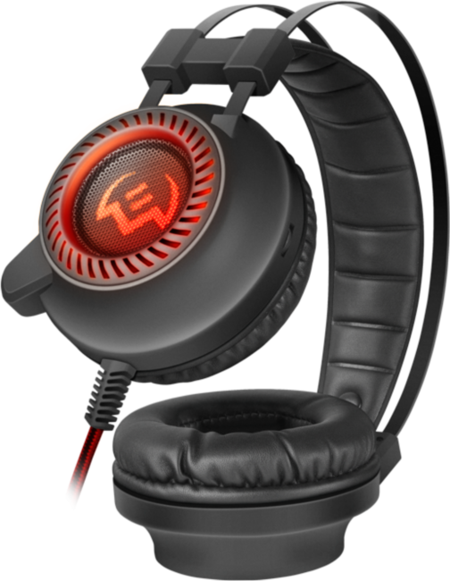 Игровые наушники с микрофоном SVEN AP-U840MV, черный (USB, LED) Sven AP-U840MV