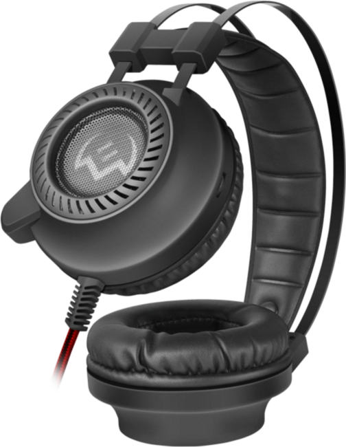 Игровые наушники с микрофоном SVEN AP-U840MV, черный (USB, LED) Sven AP-U840MV