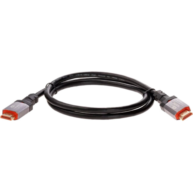 Кабель HDMI 19M/M,ver. 2.1, 8K@60 Hz 1m метал разъемы, Telecom <TCG365-1M> VCOM TCG365-1M