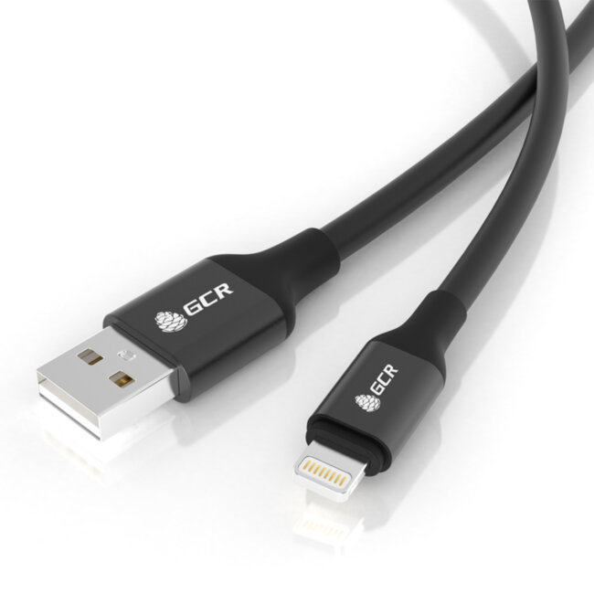 NEW GCR Кабель 0.9m Lightning для Iphone 5/6/7/8/X - поддержка всех IOS, MFI, GRADIEN, GCR-52229 Greenconnect USB 2.0 Type-AM - Lightning (m) 0.9м