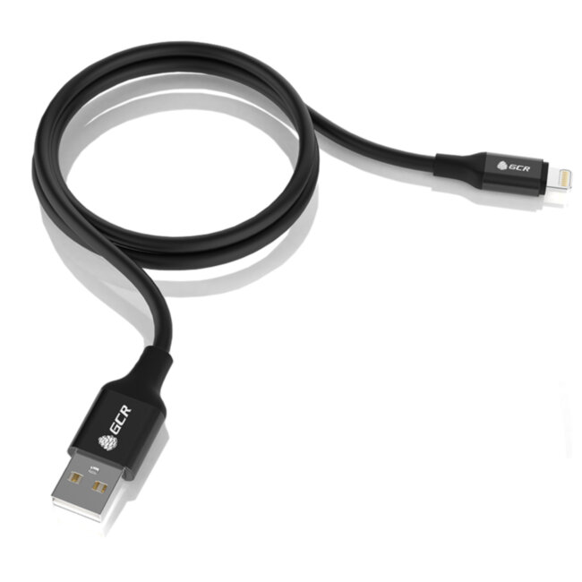 NEW GCR Кабель 0.9m Lightning для Iphone 5/6/7/8/X - поддержка всех IOS, MFI, GRADIEN, GCR-52229 Greenconnect USB 2.0 Type-AM - Lightning (m) 0.9м