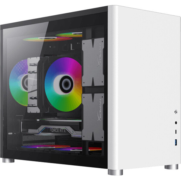 Компьютерный корпус, без блока питания mATX GameMax Spark White