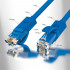 GCR Патч-корд прямой 35.0m UTP кат.5e, синий, позолоченные контакты, 24 AWG, литой, ethernet high speed 1 Гбит/с, RJ45, T568B, GCR-50947 Greenconnect RJ45(m) - RJ45(m) Cat. 5e UTP  35м синий