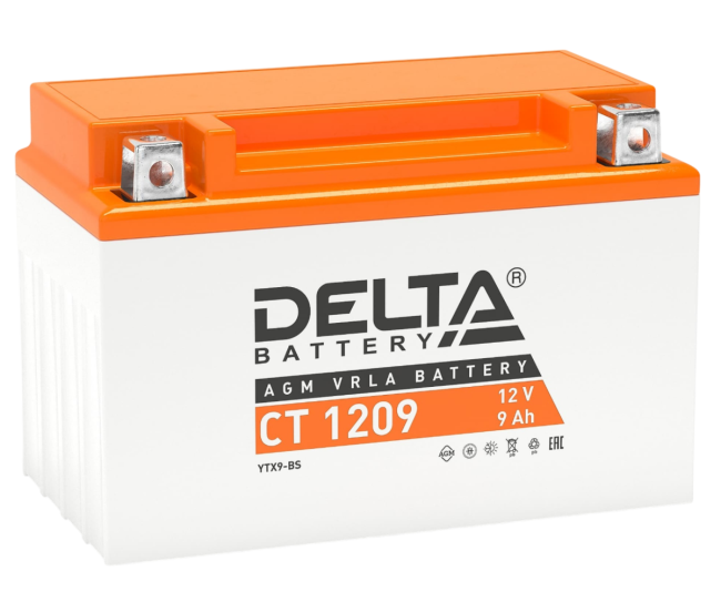 Аккумуляторная батарея для мото-техники Delta CT 1209
