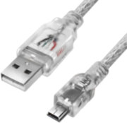 Greenconnect Кабель PROF 5.0m USB 2.0, AM/mini 5P, прозрачный, ферритовые кольца, 28/24 AWG, экран, армированный, морозостойкий, GCR-UM1M5P-BD2S-5.0m Greenconnect USB 2.0 Type-AM - miniUSB 5м Greenconnect Кабель PROF 5.0m USB 2.0, AM/mini 5P, прозрачный, ферритовые кольца, 28/24 AWG, экран, армированный, морозостойкий, GCR-UM1M5P-BD2S-5.0m Greenconnect USB 2.0 Type-AM - miniUSB 5м