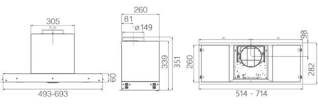 Встраиваемая вытяжка ELICA Elica HIDDEN ADV PLUS @ IX/A/52-PRF0180299A Встраиваемая вытяжка ELICA Elica HIDDEN ADV PLUS @ IX/A/52-PRF0180299A